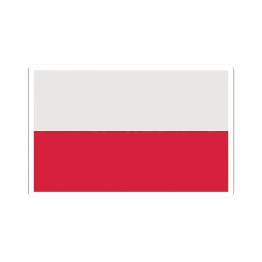 Flag of Poland corrected (Poland) STICKER Vinyl Kiss-Cut Decal 2 Inch White - The Sticker Space