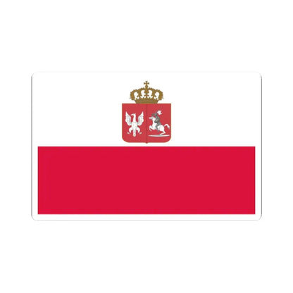 Flag of Poland November Uprising (Poland) STICKER Vinyl Kiss-Cut Decal 2 Inch White - The Sticker Space