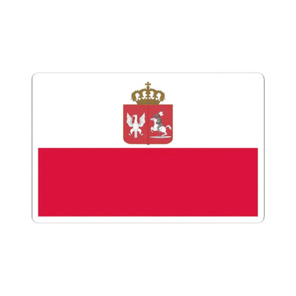 Flag of Poland November Uprising (Poland) STICKER Vinyl Kiss-Cut Decal 4 Inch White - The Sticker Space