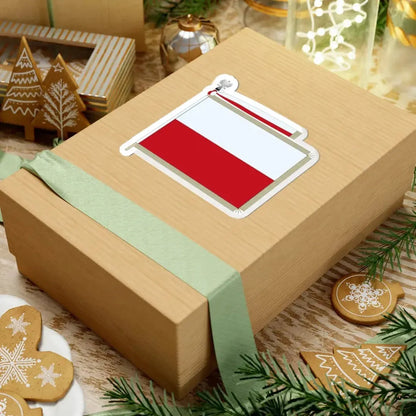 Flag of Poland parade (Poland) STICKER Vinyl Kiss-Cut Decal - The Sticker Space