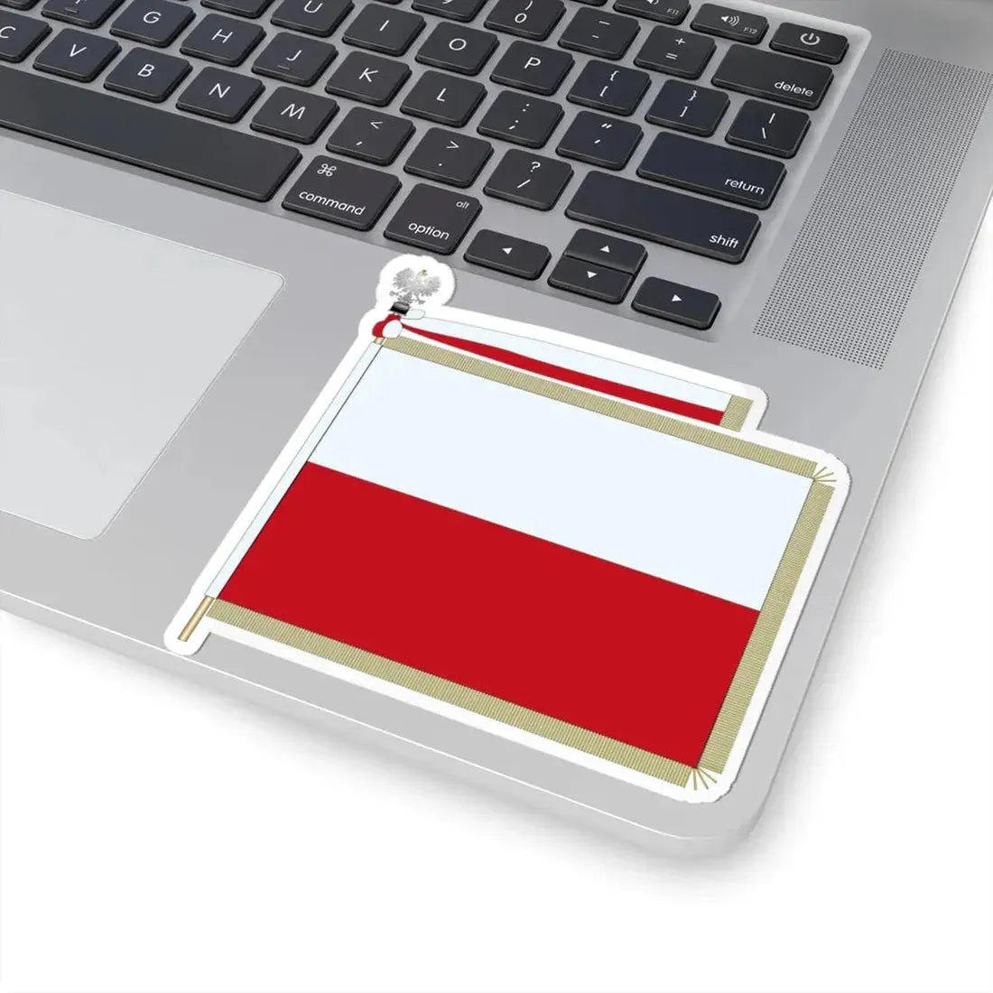 Flag of Poland parade (Poland) STICKER Vinyl Kiss-Cut Decal - The Sticker Space