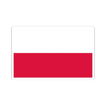Flag of Poland (Poland) STICKER Vinyl Kiss-Cut Decal 3 Inch White - The Sticker Space