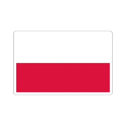 Flag of Poland (Poland) STICKER Vinyl Kiss-Cut Decal 6 Inch White - The Sticker Space