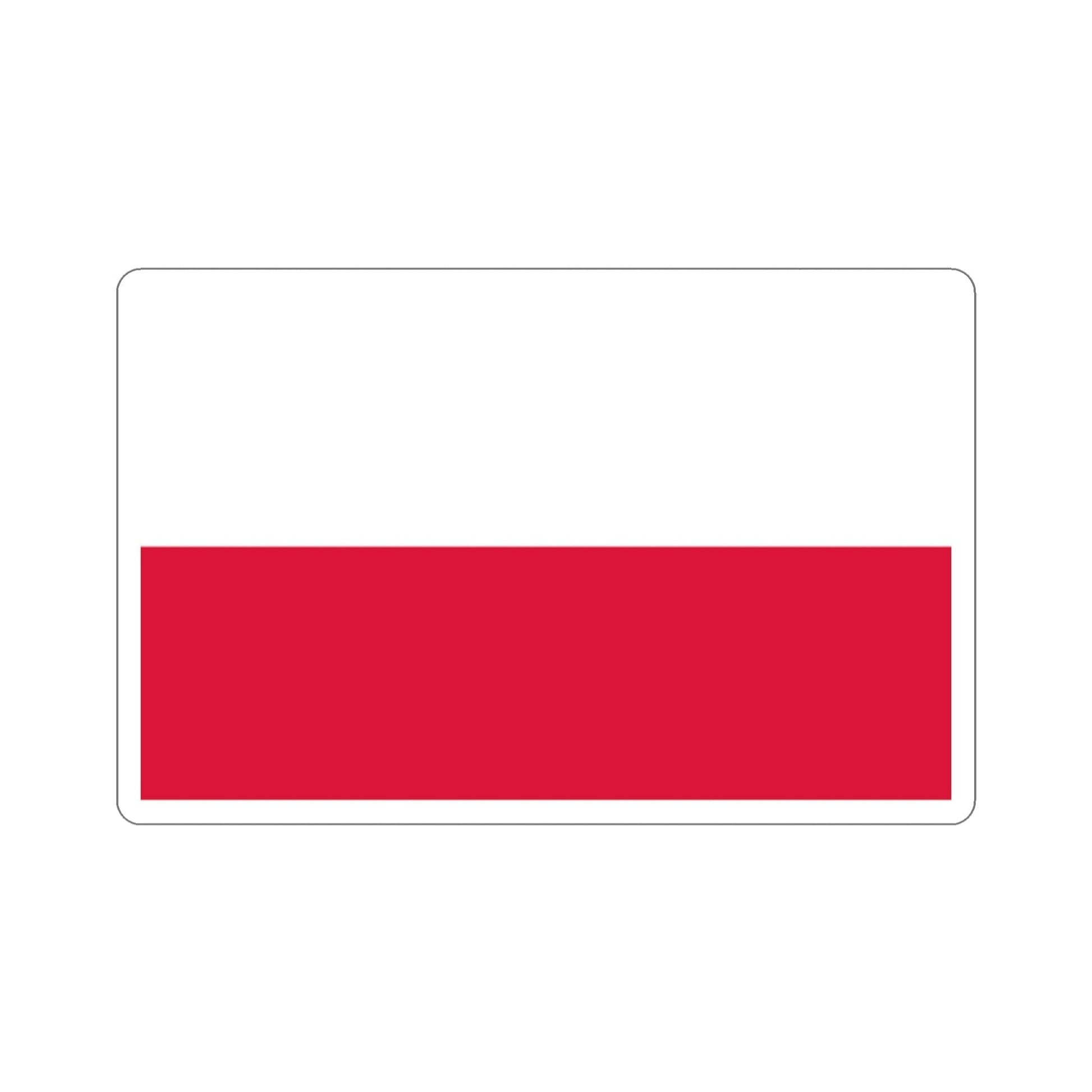 Flag of Poland STICKER Vinyl Die-Cut Decal-2 Inch-The Sticker Space