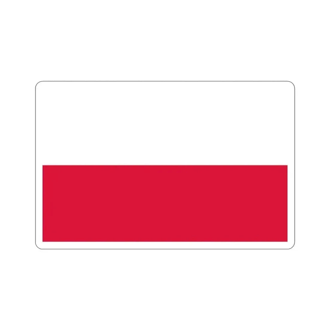 Flag of Poland STICKER Vinyl Die-Cut Decal 2 Inch - The Sticker Space
