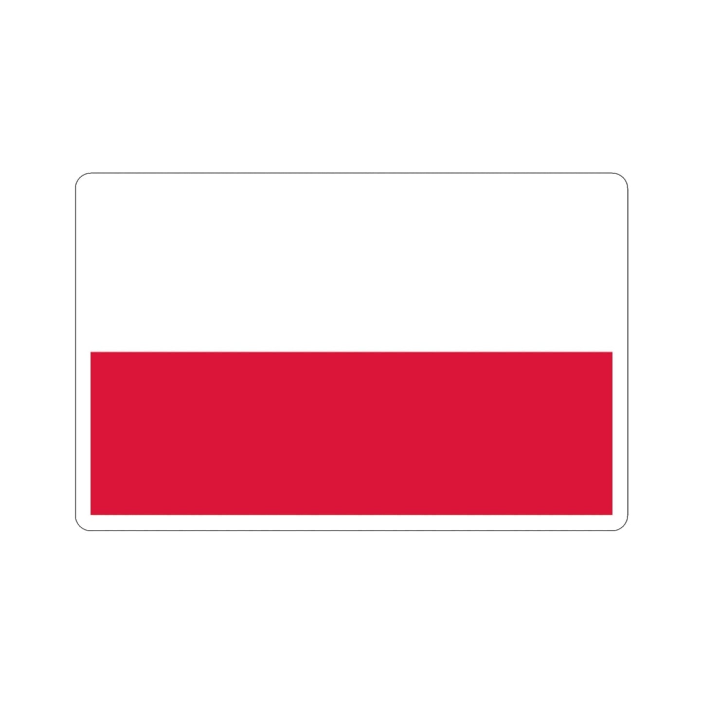 Flag of Poland STICKER Vinyl Die-Cut Decal-2 Inch-The Sticker Space