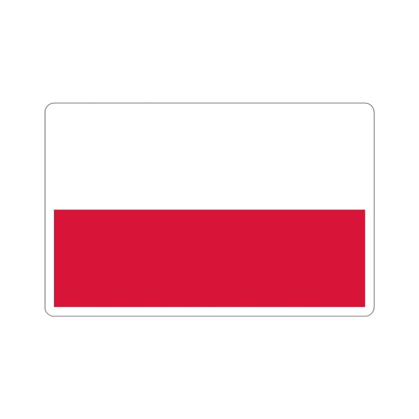 Flag of Poland STICKER Vinyl Die-Cut Decal-3 Inch-The Sticker Space