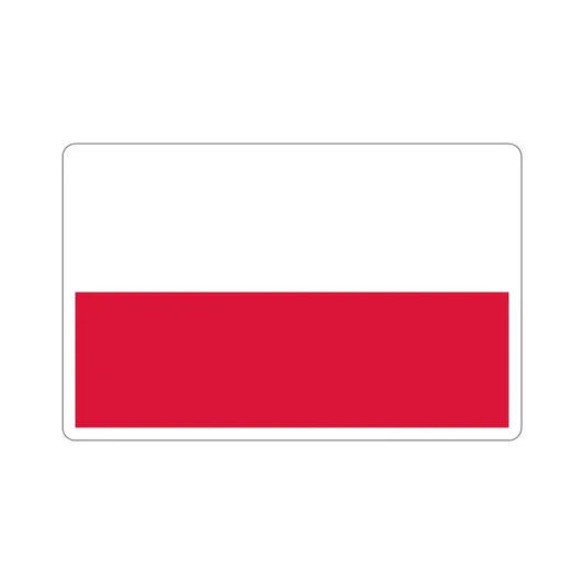Flag of Poland STICKER Vinyl Die-Cut Decal 6 Inch - The Sticker Space