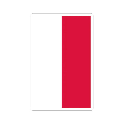 Flag of Poland vertical (Poland) STICKER Vinyl Kiss-Cut Decal 2 Inch White - The Sticker Space