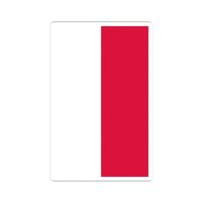 Flag of Poland vertical (Poland) STICKER Vinyl Kiss-Cut Decal 3 Inch White - The Sticker Space