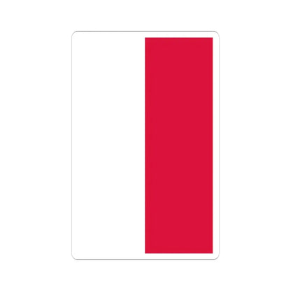 Flag of Poland vertical (Poland) STICKER Vinyl Kiss-Cut Decal 4 Inch White - The Sticker Space