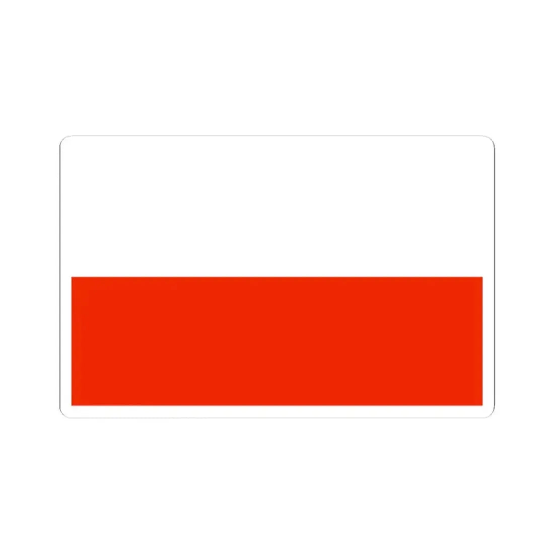 Flag of Poland WFB 2000 (Poland) STICKER Vinyl Kiss-Cut Decal 3 Inch White - The Sticker Space