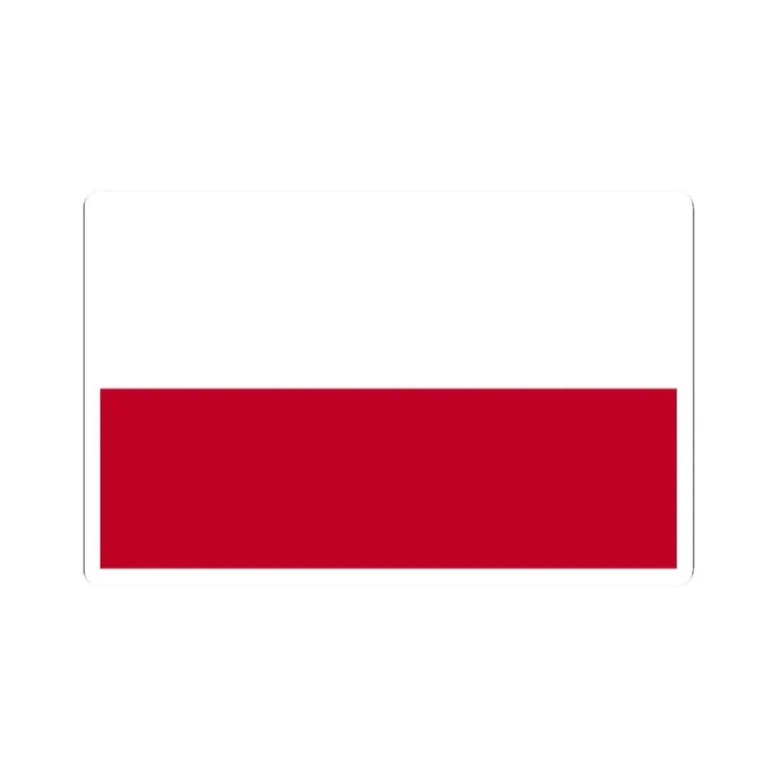 Flag of Poland WFB 2004 (Poland) STICKER Vinyl Kiss-Cut Decal 2 Inch White - The Sticker Space