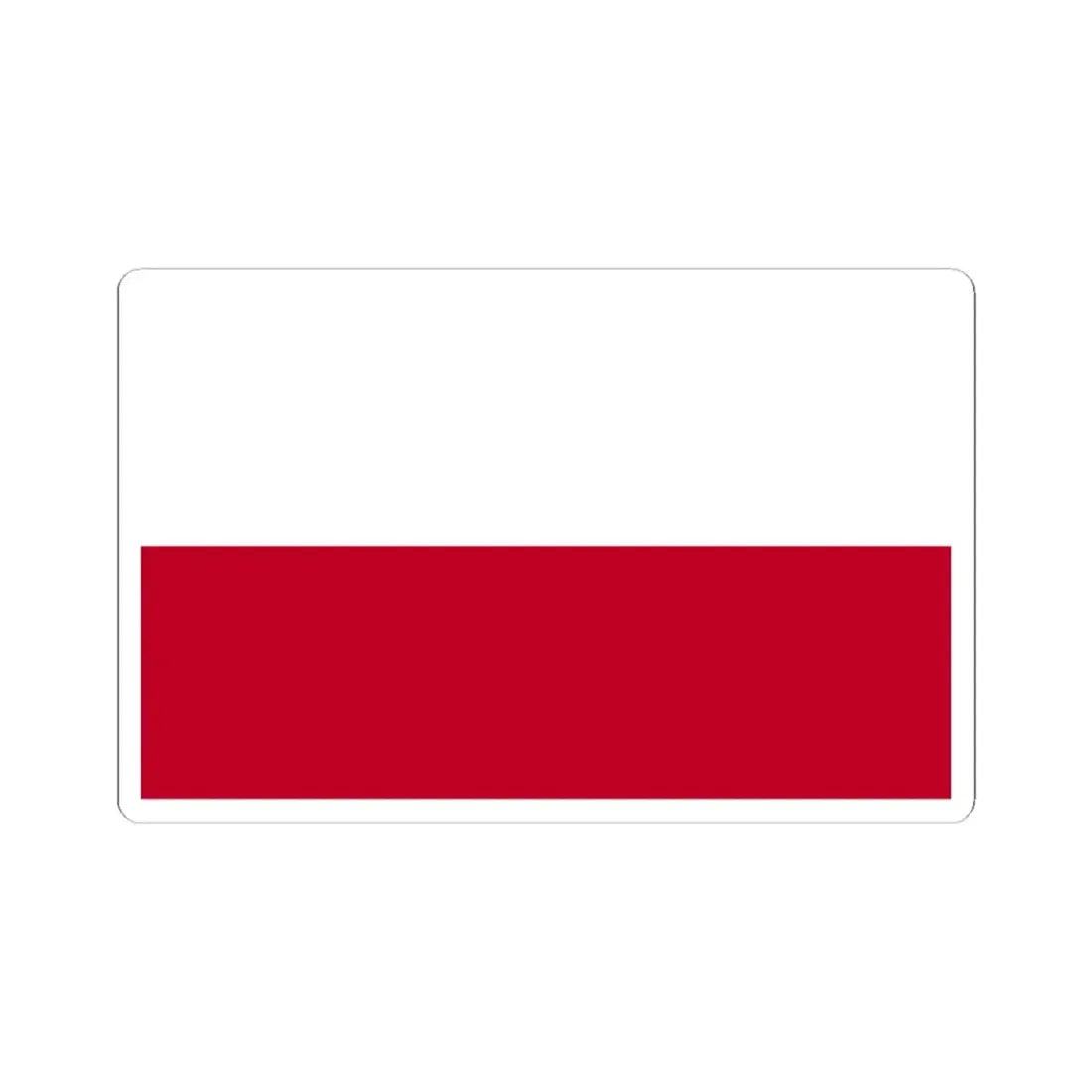 Flag of Poland WFB 2004 (Poland) STICKER Vinyl Kiss-Cut Decal 3 Inch White - The Sticker Space