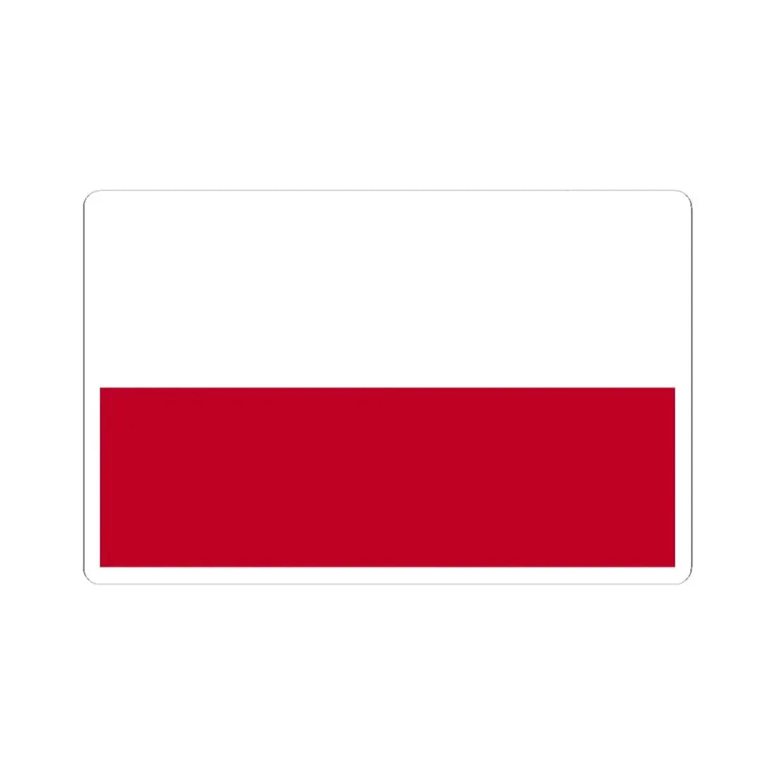 Flag of Poland WFB 2004 (Poland) STICKER Vinyl Kiss-Cut Decal 4 Inch White - The Sticker Space