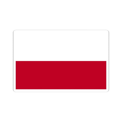 Flag of Poland WFB 2004 (Poland) STICKER Vinyl Kiss-Cut Decal 4 Inch White - The Sticker Space