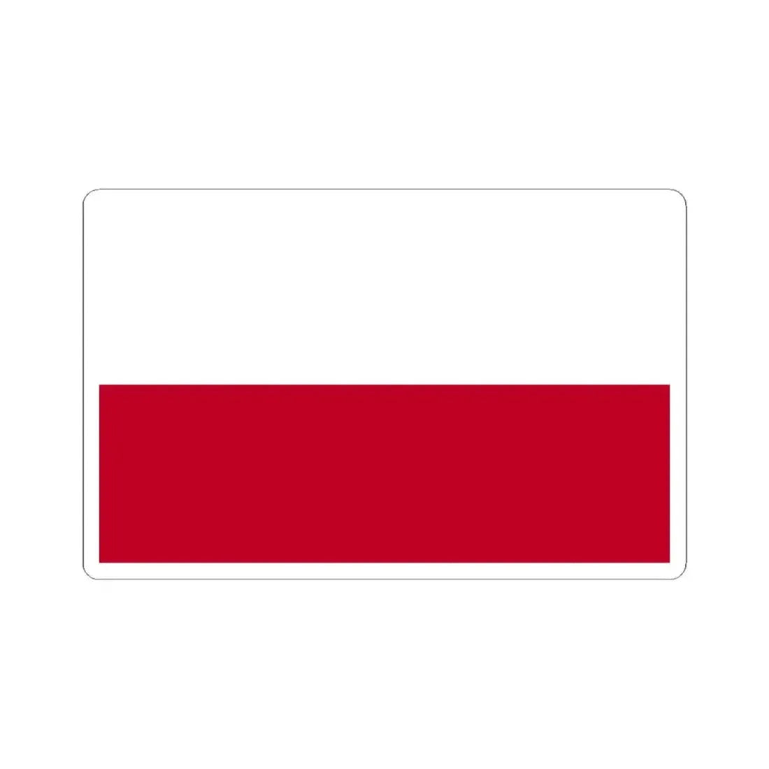 Flag of Poland WFB 2004 (Poland) STICKER Vinyl Kiss-Cut Decal 6 Inch White - The Sticker Space