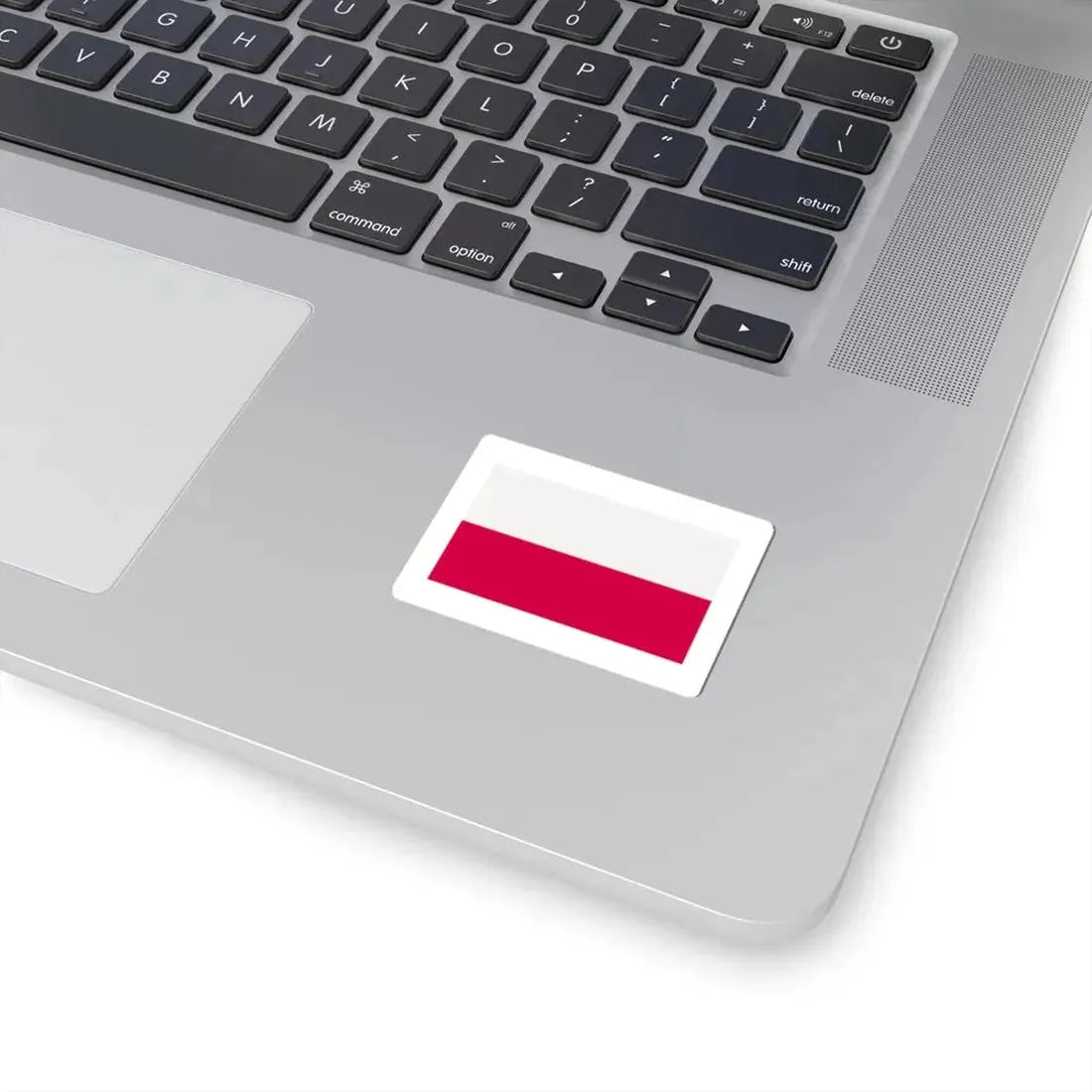 Flag of Poland-white bg (Poland) STICKER Vinyl Kiss-Cut Decal - The Sticker Space