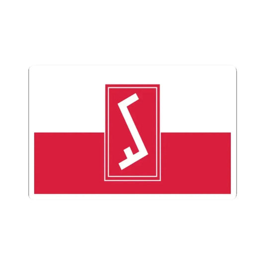 Flag of Poland with Rodło (Poland) STICKER Vinyl Kiss-Cut Decal 2 Inch White - The Sticker Space