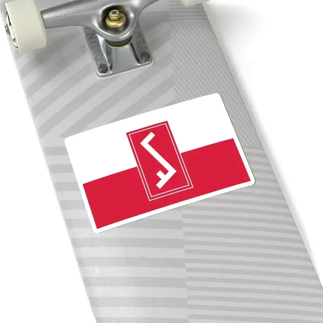 Flag of Poland with Rodło (Poland) STICKER Vinyl Kiss-Cut Decal - The Sticker Space