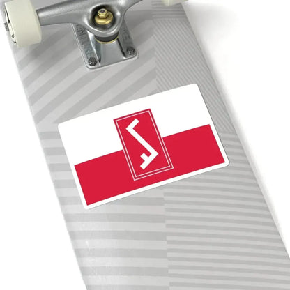 Flag of Poland with Rodło (Poland) STICKER Vinyl Kiss-Cut Decal - The Sticker Space