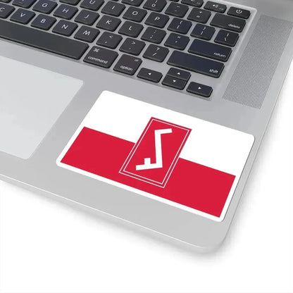 Flag of Poland with Rodło (Poland) STICKER Vinyl Kiss-Cut Decal - The Sticker Space