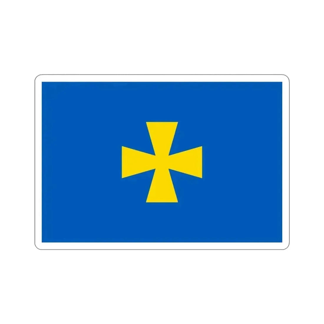 Flag of Poltava Oblast Ukraine STICKER Vinyl Die-Cut Decal 3 Inch - The Sticker Space
