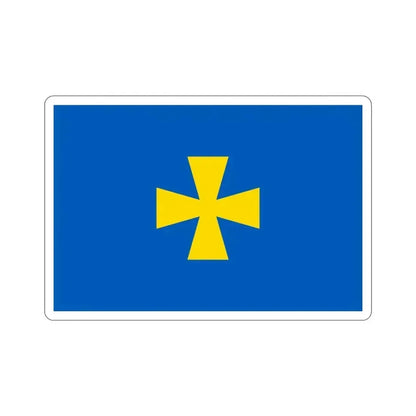 Flag of Poltava Oblast Ukraine STICKER Vinyl Die-Cut Decal 4 Inch - The Sticker Space