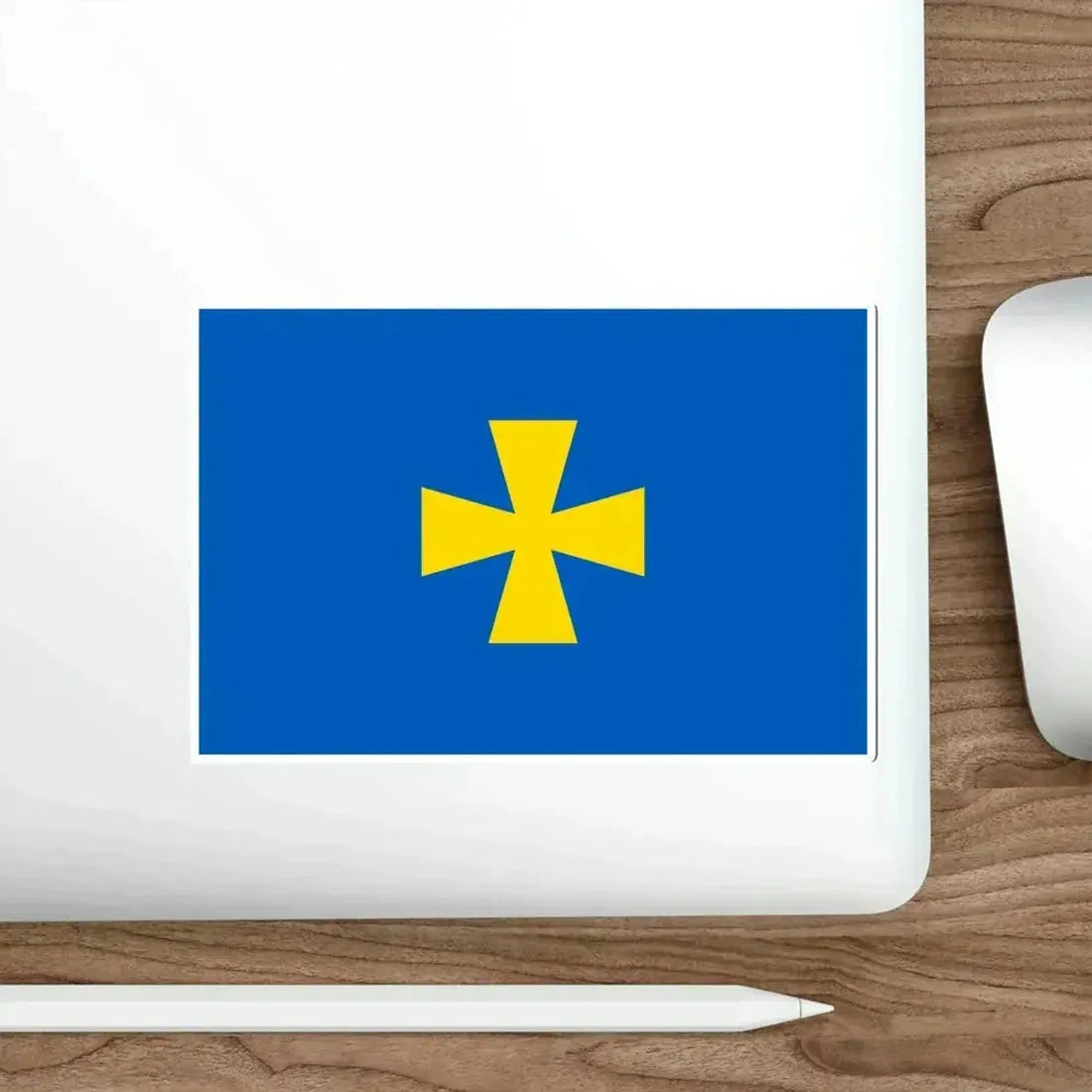 Flag of Poltava Oblast Ukraine STICKER Vinyl Die-Cut Decal - The Sticker Space