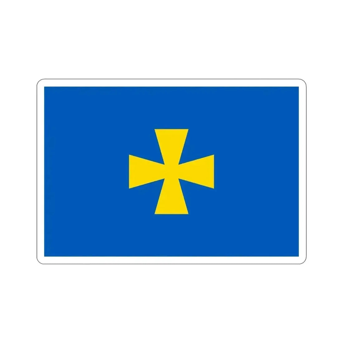 Flag of Poltava Oblast Ukraine STICKER Vinyl Die-Cut Decal - The Sticker Space