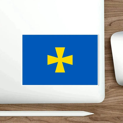 Flag of Poltava Oblast Ukraine STICKER Vinyl Die-Cut Decal - The Sticker Space