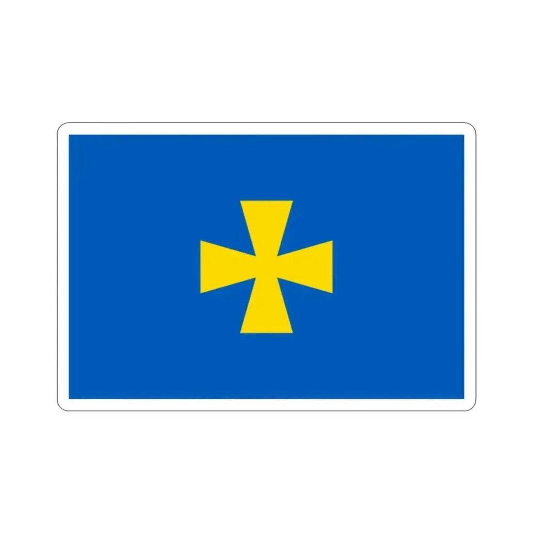 Flag of Poltava Oblast Ukraine STICKER Vinyl Die-Cut Decal - The Sticker Space