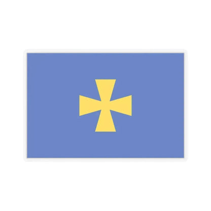 Flag of Poltava Oblast Ukraine - STICKER Vinyl Kiss-Cut Decal 2 Inch Transparent - The Sticker Space