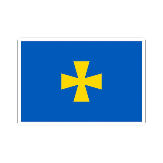 Flag of Poltava Oblast (Ukraine) STICKER Vinyl Kiss-Cut Decal 2 Inch White - The Sticker Space