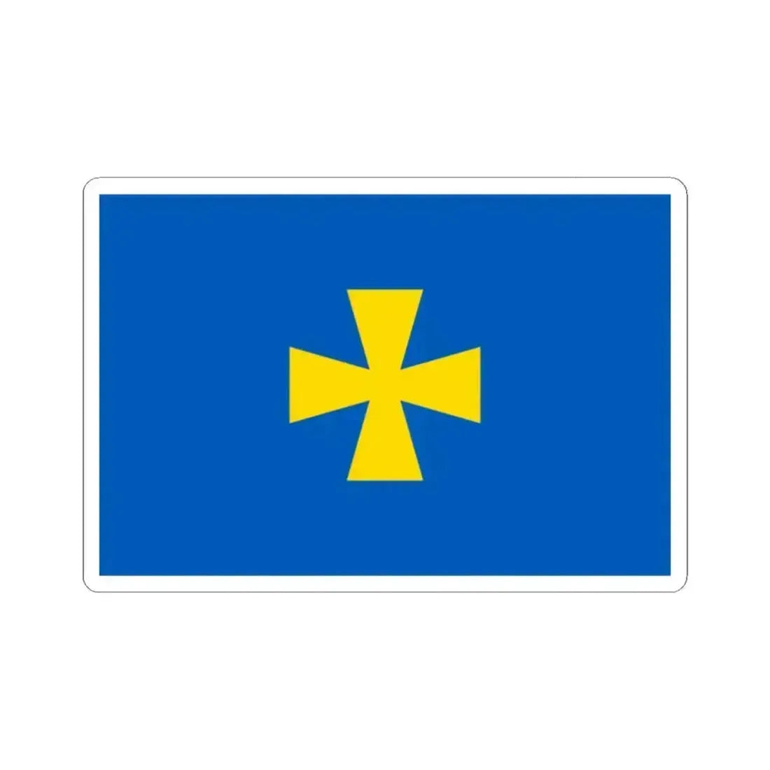 Flag of Poltava Oblast Ukraine - STICKER Vinyl Kiss-Cut Decal 2 Inch White - The Sticker Space