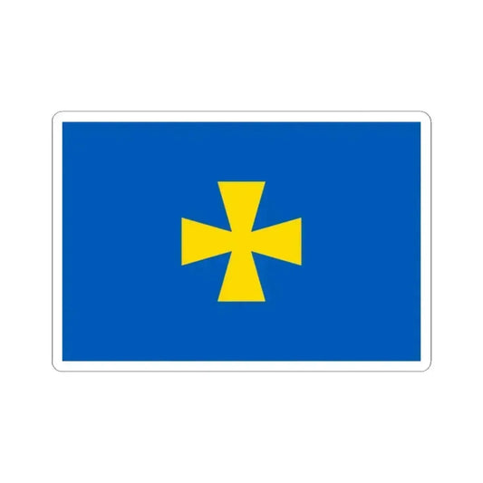 Flag of Poltava Oblast Ukraine - STICKER Vinyl Kiss-Cut Decal 2 Inch White - The Sticker Space