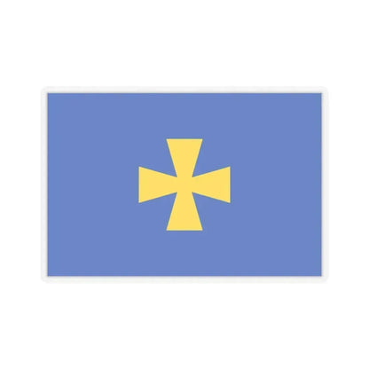 Flag of Poltava Oblast Ukraine - STICKER Vinyl Kiss-Cut Decal 3 Inch Transparent - The Sticker Space