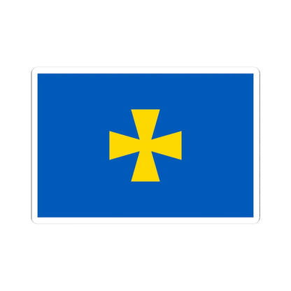 Flag of Poltava Oblast (Ukraine) STICKER Vinyl Kiss-Cut Decal 3 Inch White - The Sticker Space