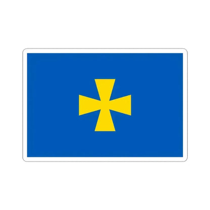 Flag of Poltava Oblast Ukraine - STICKER Vinyl Kiss-Cut Decal 3 Inch White - The Sticker Space