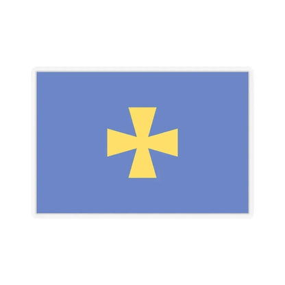 Flag of Poltava Oblast Ukraine - STICKER Vinyl Kiss-Cut Decal 4 Inch Transparent - The Sticker Space