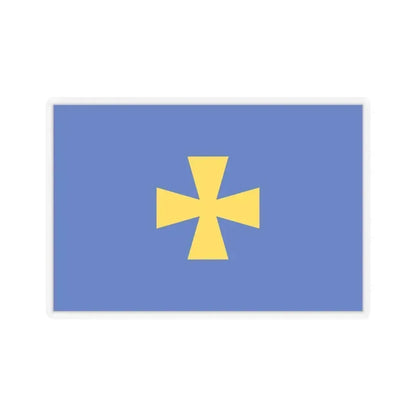 Flag of Poltava Oblast Ukraine - STICKER Vinyl Kiss-Cut Decal 6 Inch Transparent - The Sticker Space