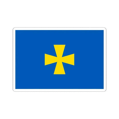 Flag of Poltava Oblast Ukraine - STICKER Vinyl Kiss-Cut Decal 6 Inch White - The Sticker Space