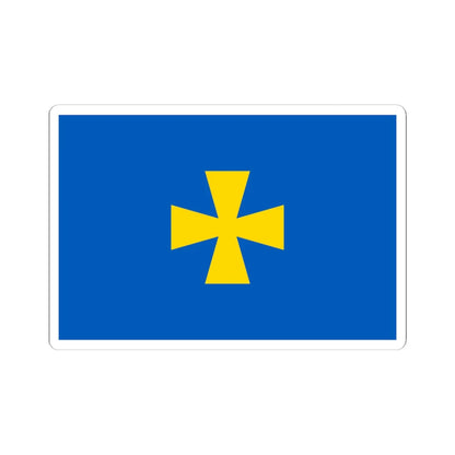 Flag of Poltava Oblast (Ukraine) STICKER Vinyl Kiss-Cut Decal 6 Inch White - The Sticker Space