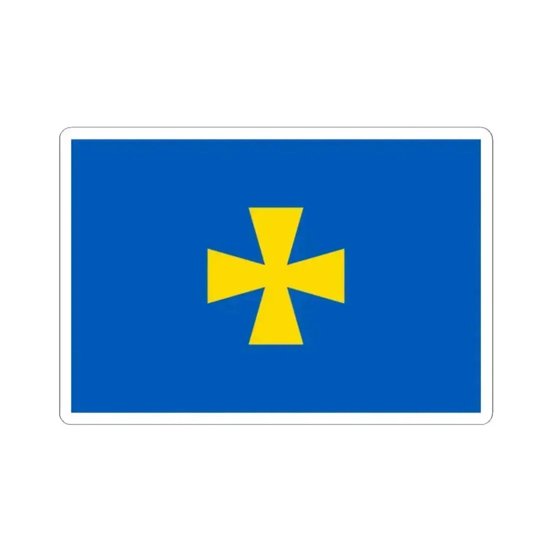 Flag of Poltava Oblast Ukraine - STICKER Vinyl Kiss-Cut Decal - The Sticker Space