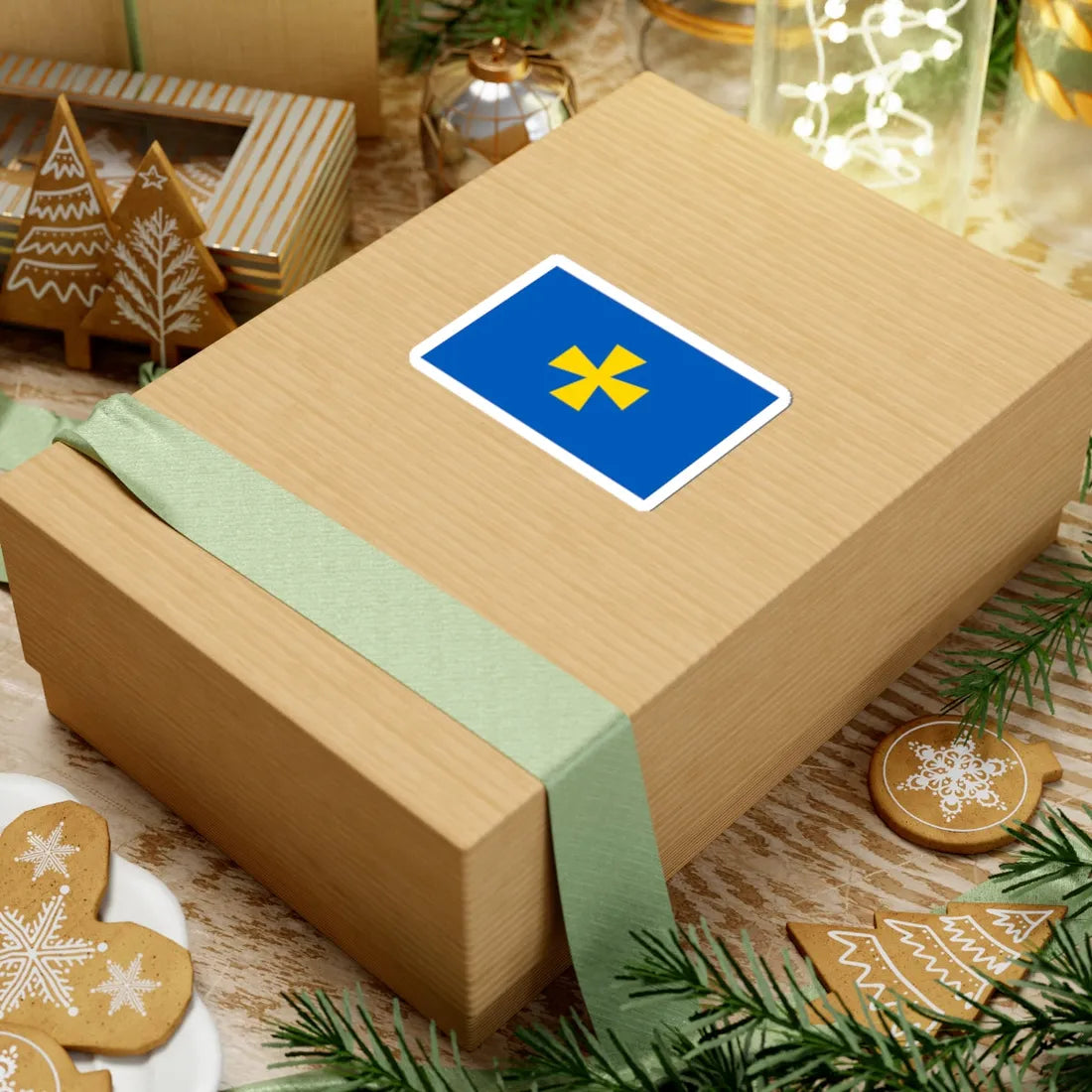 Flag of Poltava Oblast (Ukraine) STICKER Vinyl Kiss-Cut Decal - The Sticker Space