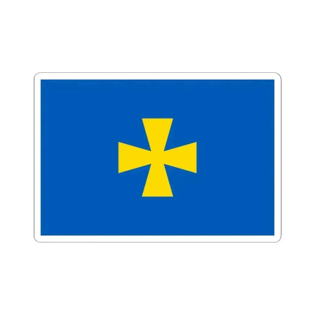 Flag of Poltava Oblast Ukraine - STICKER Vinyl Kiss-Cut Decal - The Sticker Space