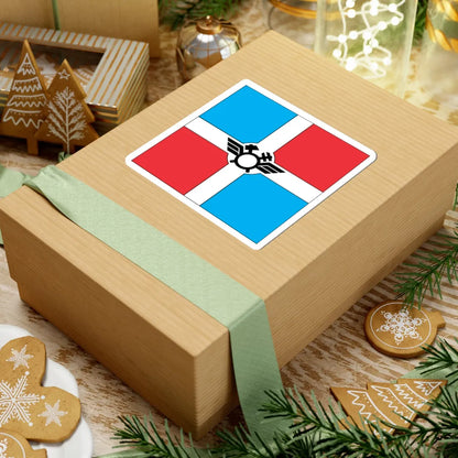 Flag of Pomichna (Ukraine) STICKER Vinyl Kiss-Cut Decal - The Sticker Space