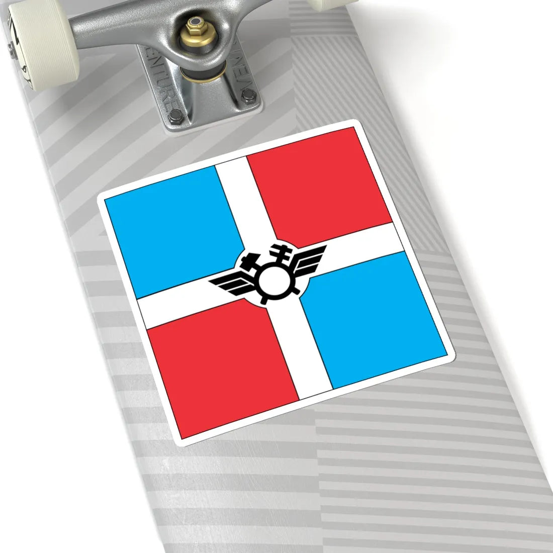 Flag of Pomichna (Ukraine) STICKER Vinyl Kiss-Cut Decal - The Sticker Space