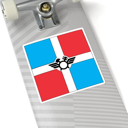 Flag of Pomichna (Ukraine) STICKER Vinyl Kiss-Cut Decal - The Sticker Space