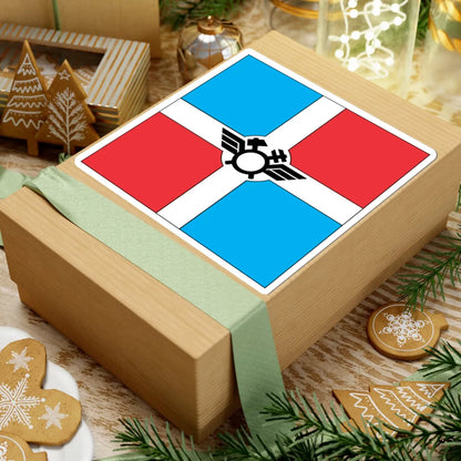 Flag of Pomichna (Ukraine) STICKER Vinyl Kiss-Cut Decal - The Sticker Space